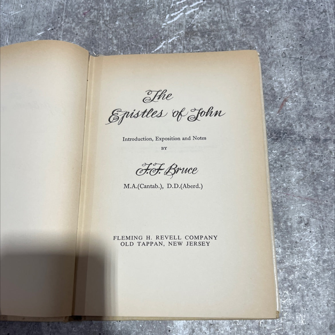 the epistles of john introduction, exposition and notes book, by F.F. Bruce, 1970 Hardcover image 2