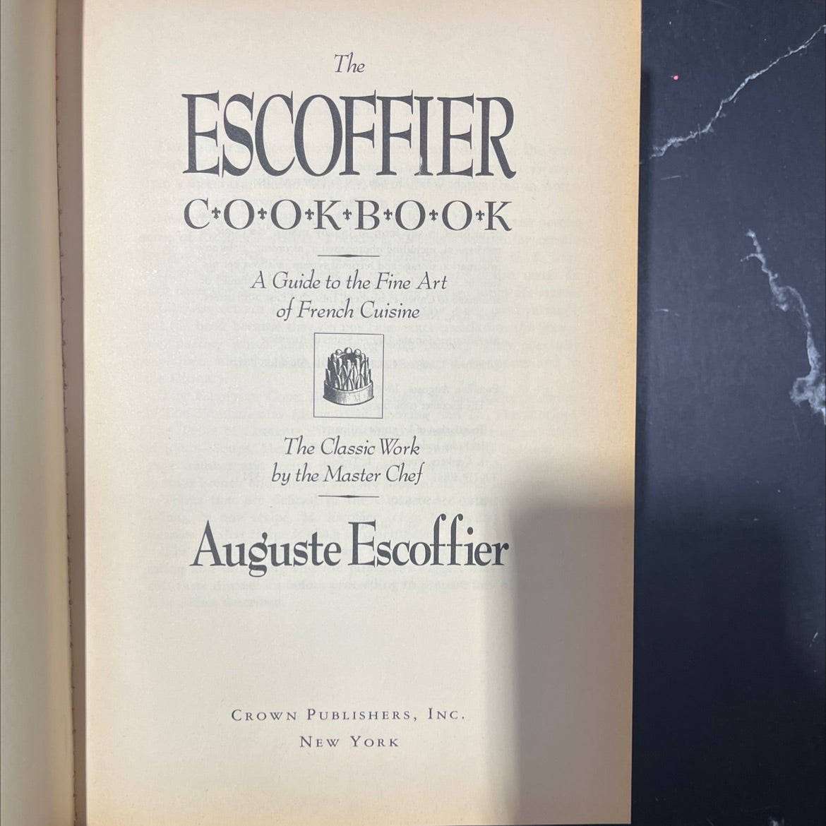 the escoffier cook book book, by auguste escoffier, 1969 Hardcover image 2