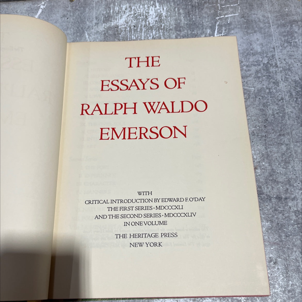 the essays of ralph waldo emerson book, by ralph waldo emerson, 1944 Hardcover image 2