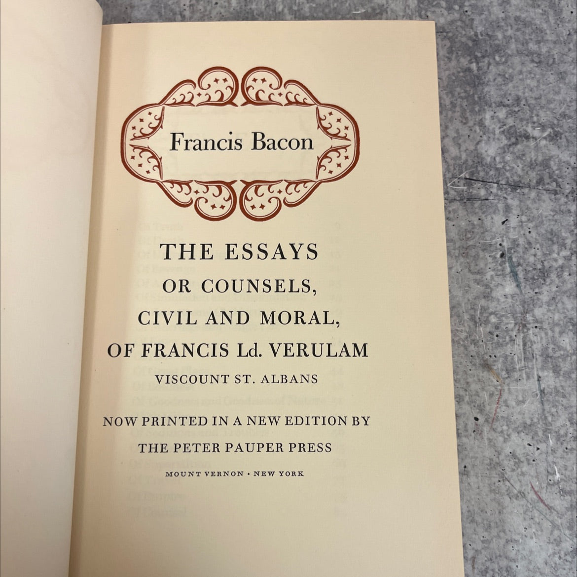 the essays or counsels, civil and moral, of francis ld. verulam viscount st. albans now printed in a new edition book, image 2