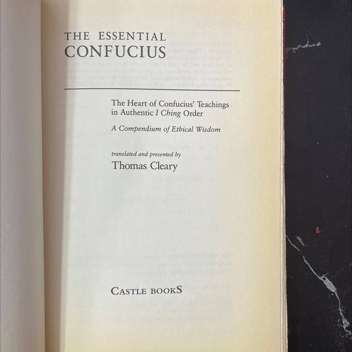 the essential confucius: the heart of confucius' teachings in authentic i ching order book, by thomas cleary, 1998 image 2