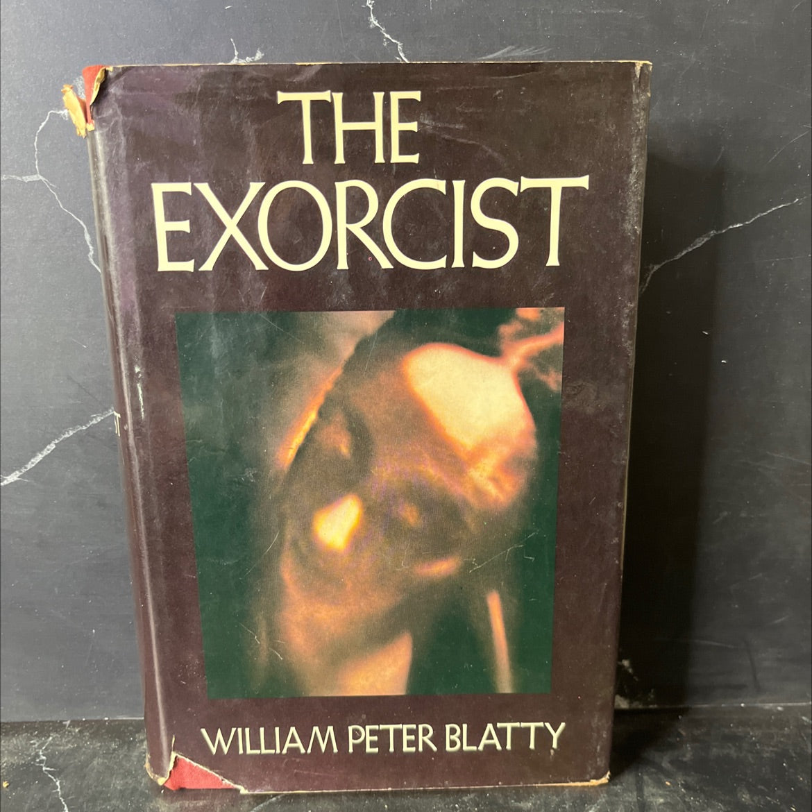 the exorcist book, by William Peter Blatty, 1971 Hardcover, Heavily Used image 1