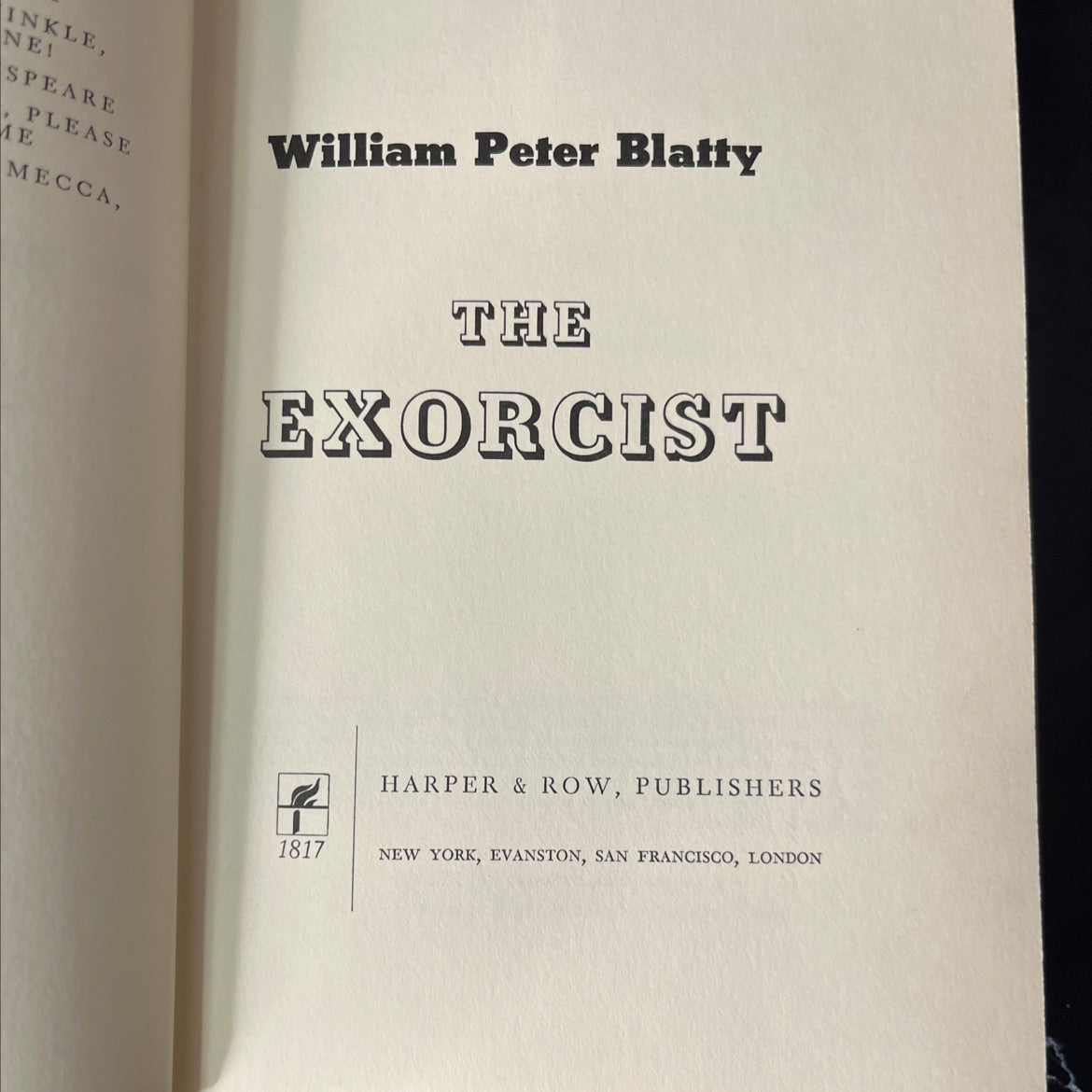 the exorcist book, by William Peter Blatty, 1971 Hardcover, Heavily Used image 2