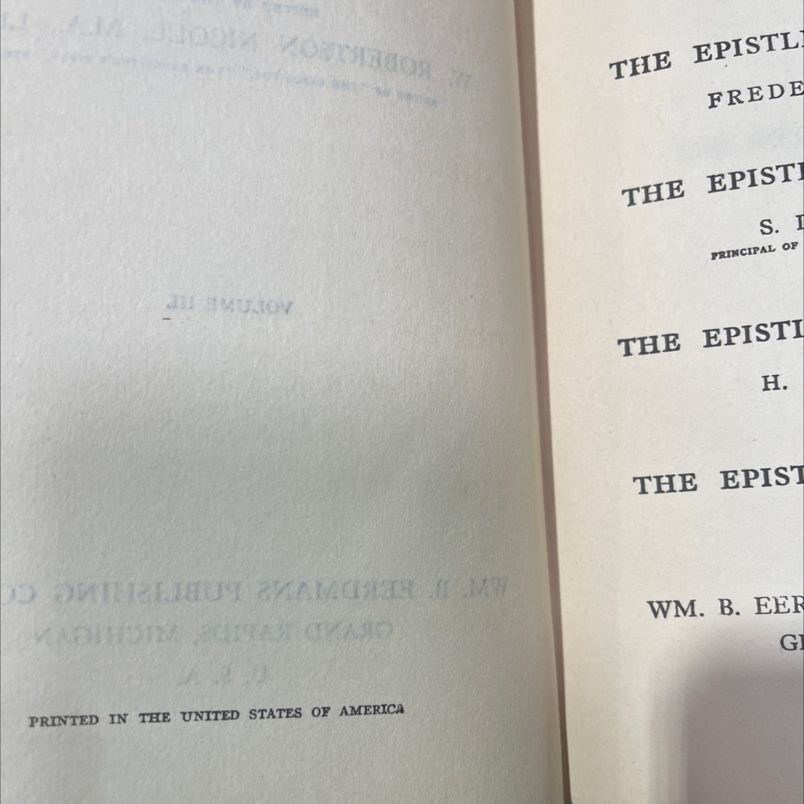 the expositor's greek testament book, by w. robertson nicoll, 1970 Hardcover image 3