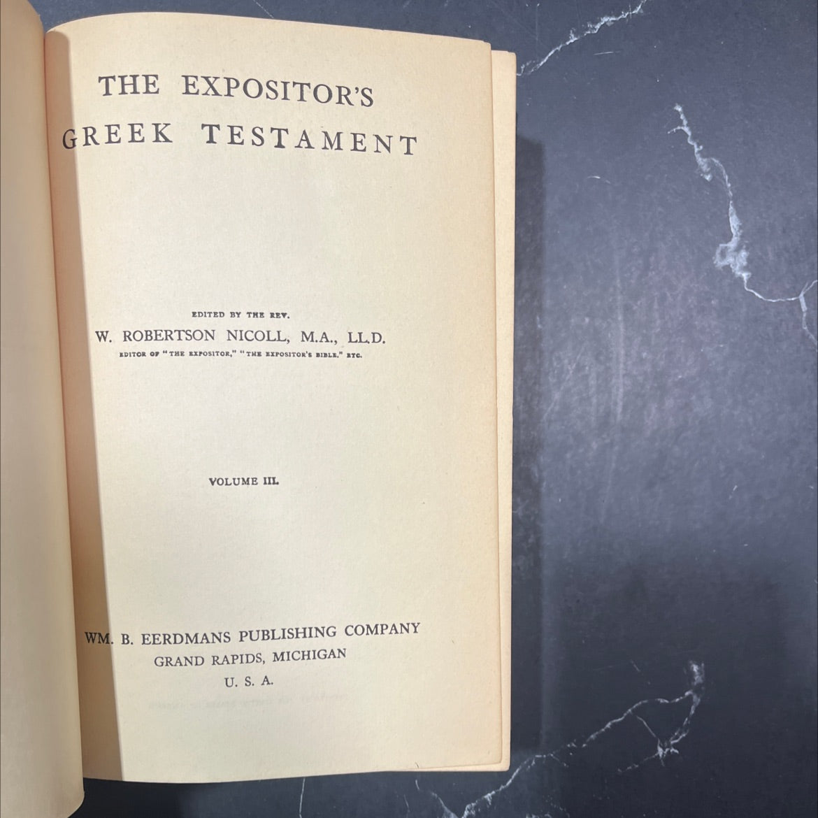 the expositor's greek testament book, by w. robertson nicoll, 1970 Hardcover image 2