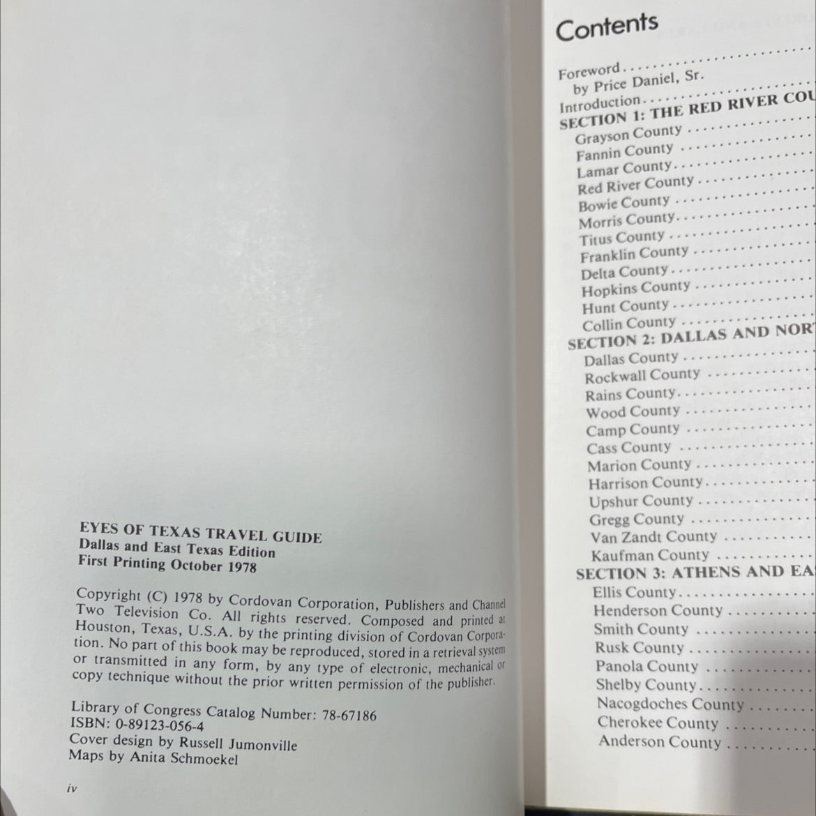 the eyes of texas travel guide dallas/east texas edition book, by ray miller, 1978 Hardcover image 3