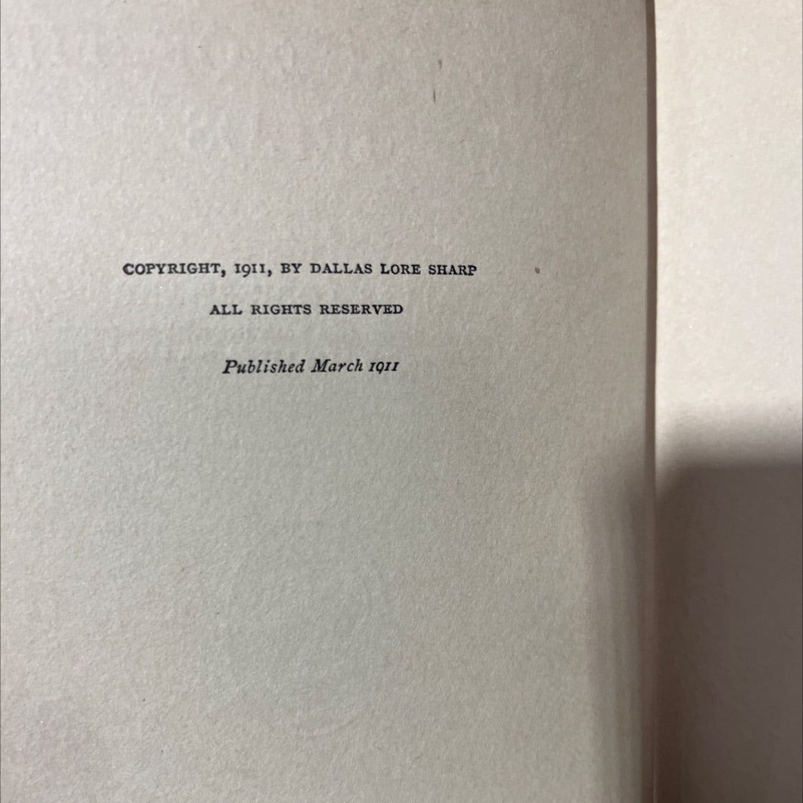 the face of the fields book, by dallas lore sharp, 1911 Hardcover image 3
