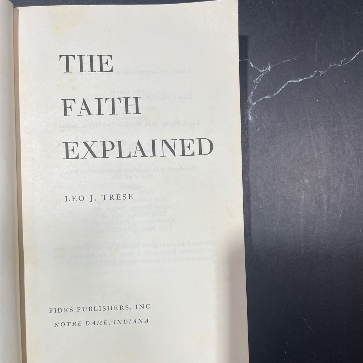 the faith explained book, by leo j. trese, 1962 Paperback image 2