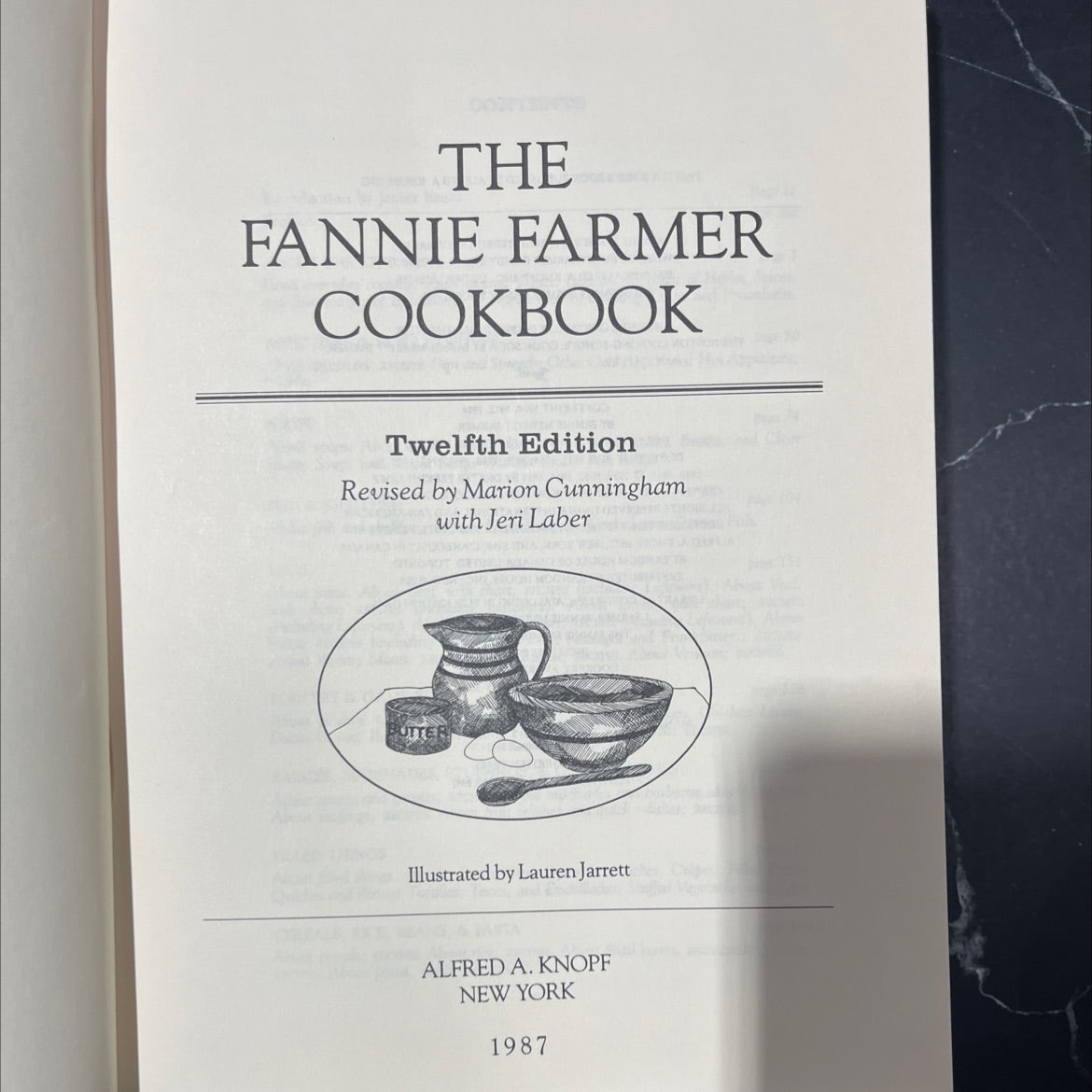 the fannie farmer cookbook book, by fannie merritt farmer, 1987 Hardcover image 2