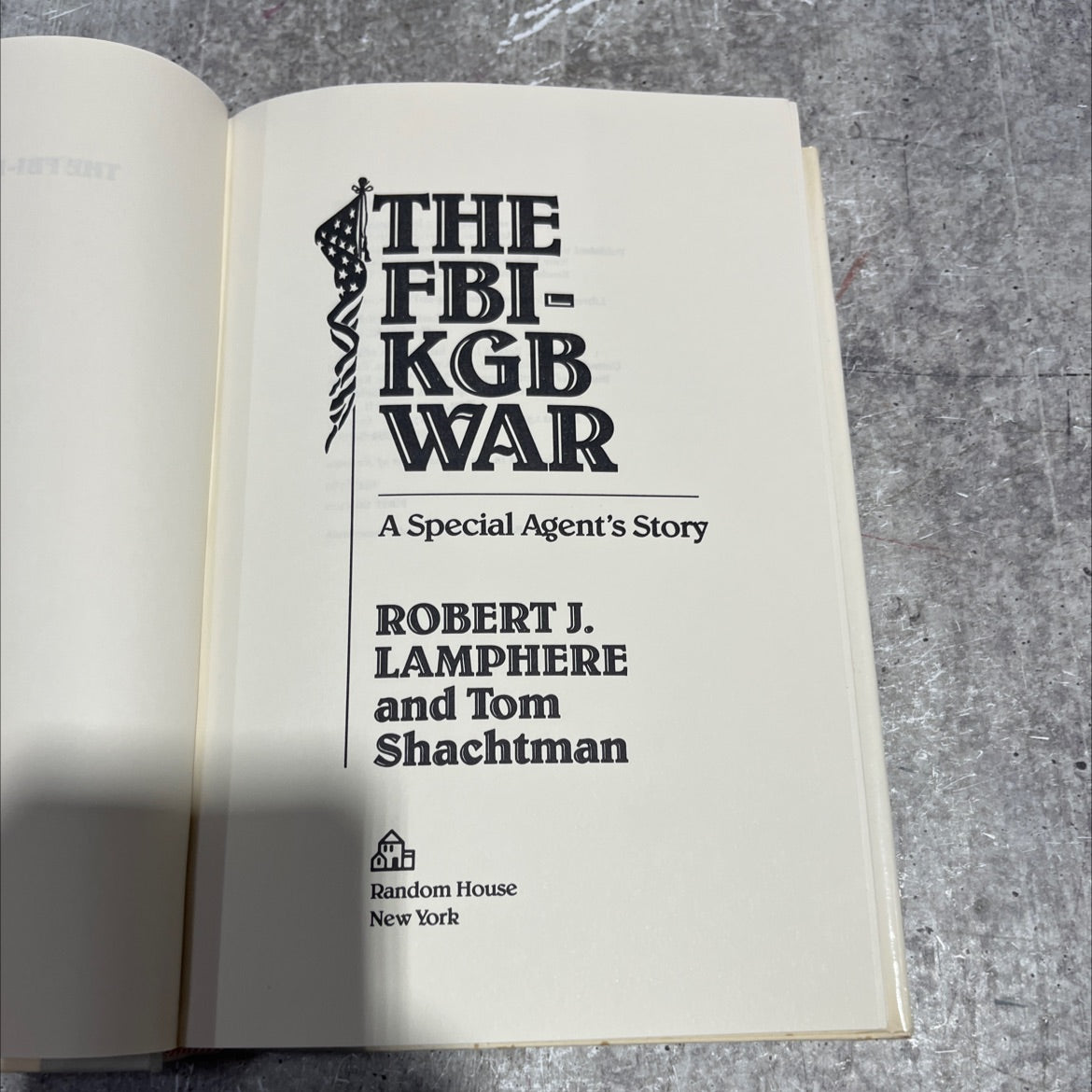 the fbi-kgb war a special agent's story book, by robert j. lamphere and tom shachtman, 1986 Hardcover image 2