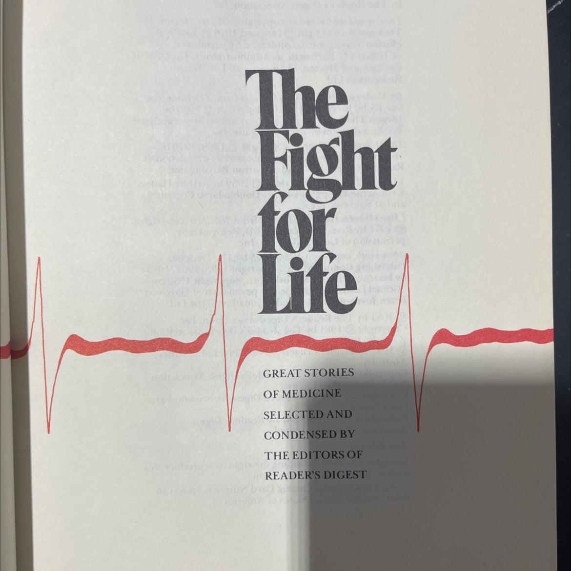 the fight for life book, by various, 1981 Hardcover image 2