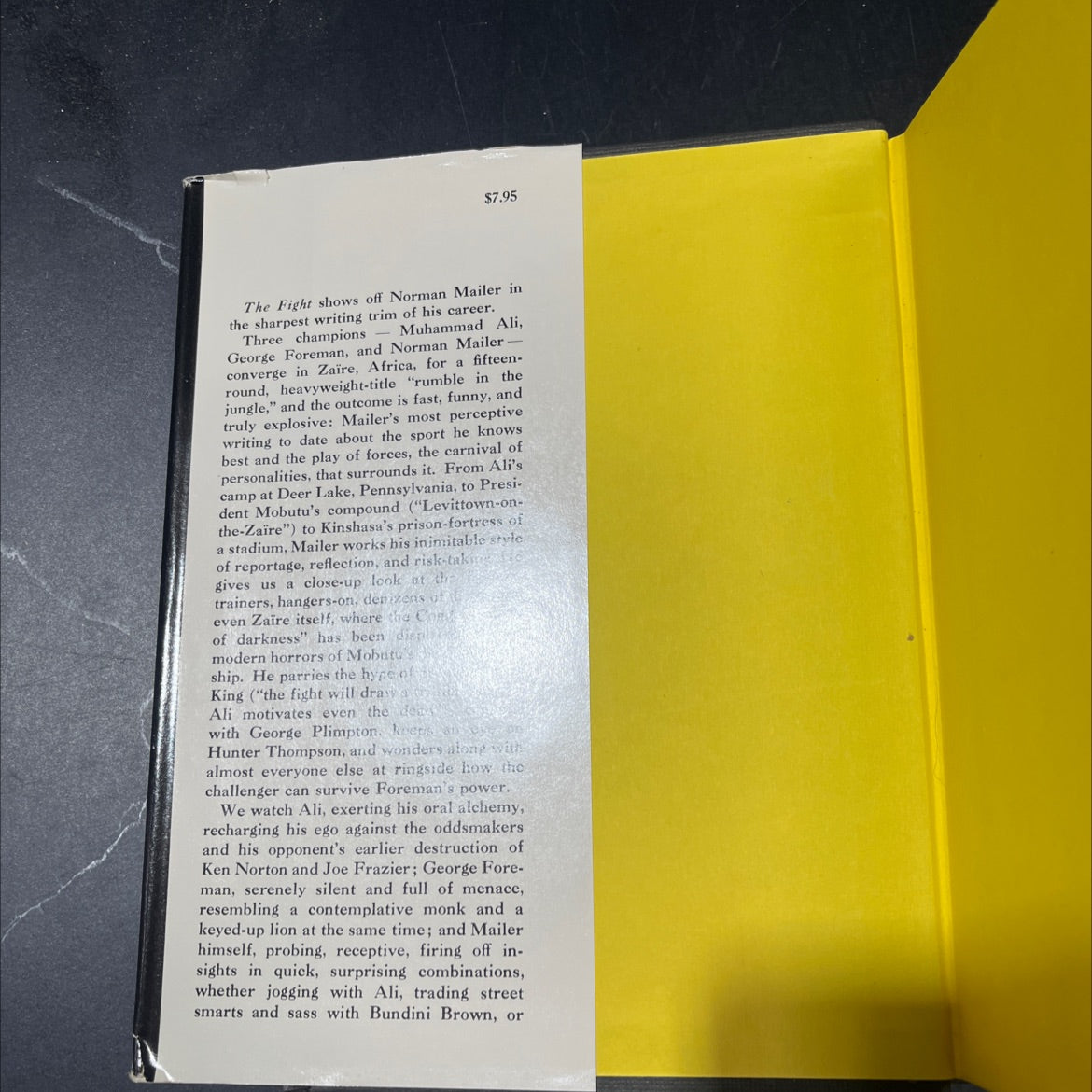 the fight book, by norman mailer, 1975 Hardcover image 4