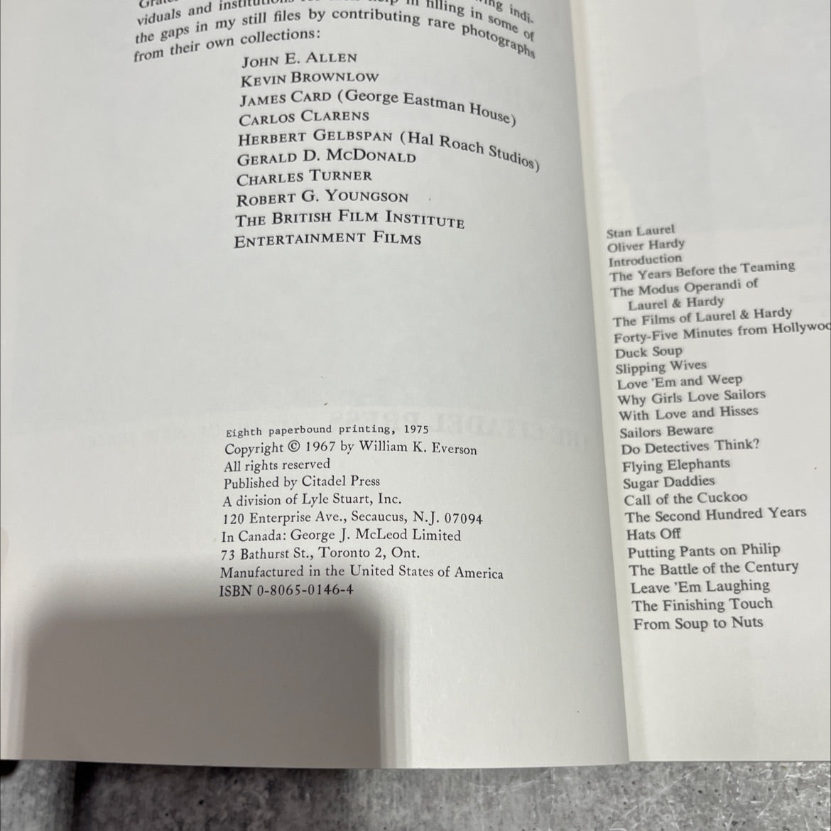 the films of laurel & hardy book, by william k. everson, 1975 Paperback image 3