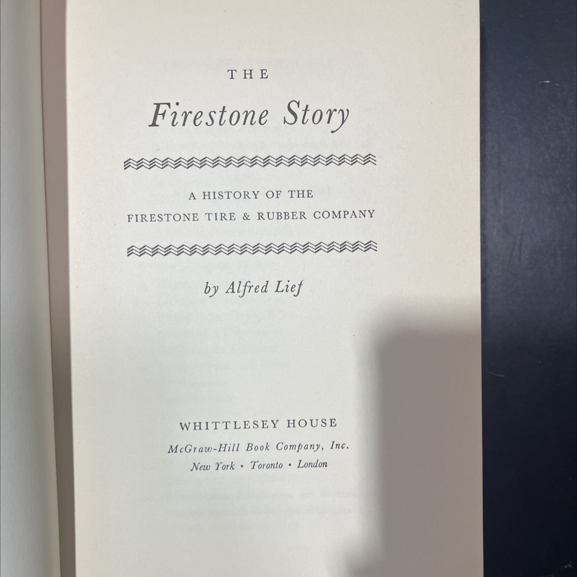 the firestone story book, by alfred lief, 1951 Hardcover image 2