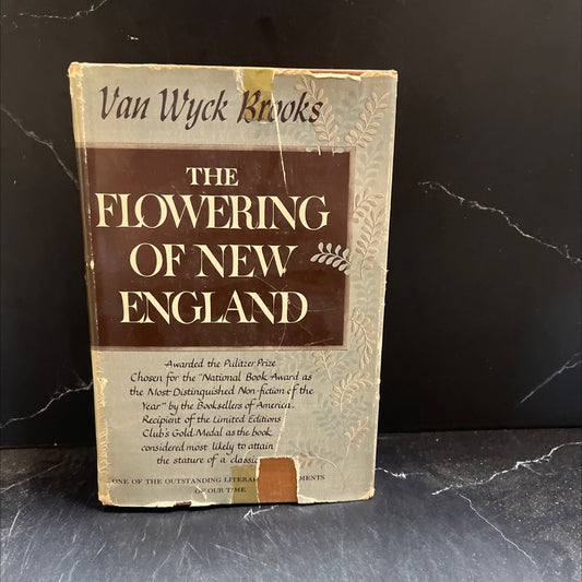 the flowering of new england 1815-1865 book, by van wyck brooks, 1946 Hardcover image 1