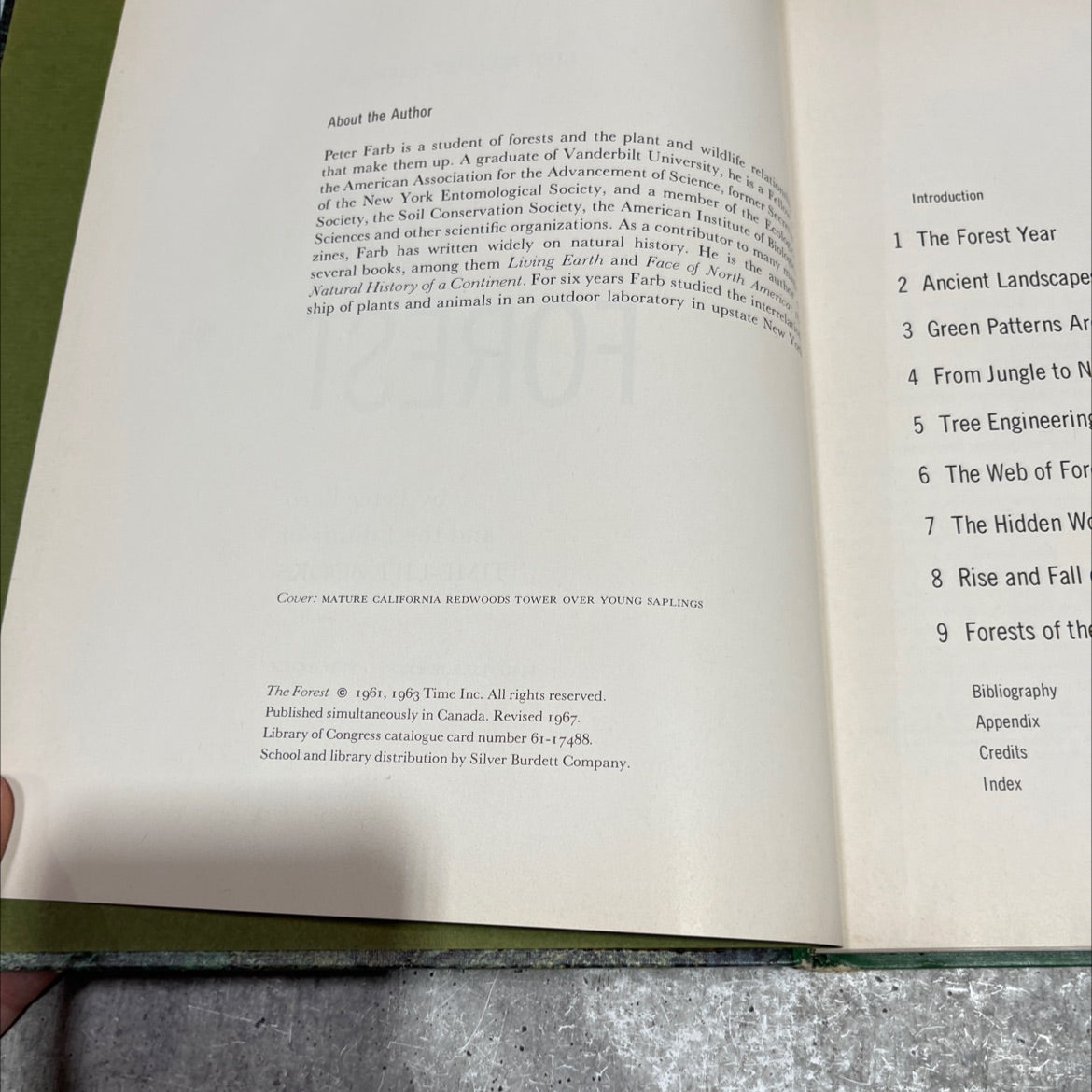 the forest book, by Peter Farb, 1967 Hardcover image 3