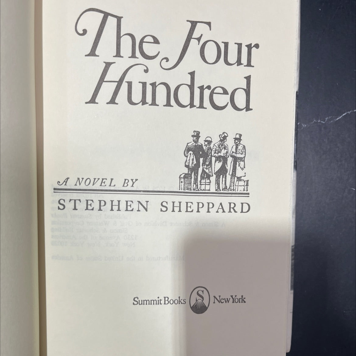 the four hundred book, by stephen sheppard, 1979 Hardcover image 2