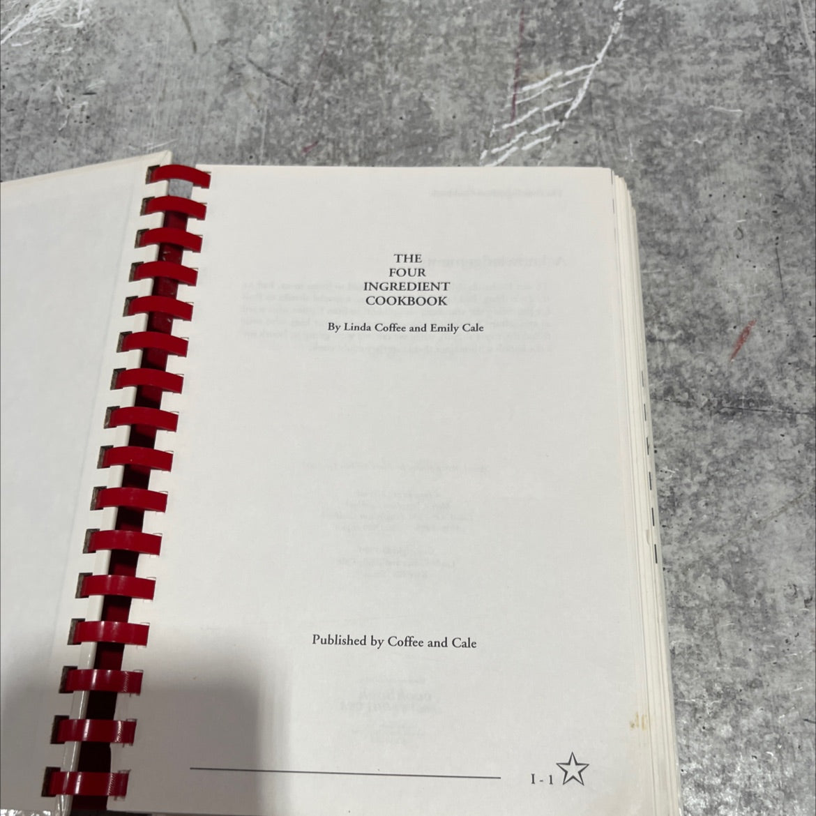 the four ingredient cookbook book, by Linda Coffee and Emily Cale, 2000 Hardcover image 2