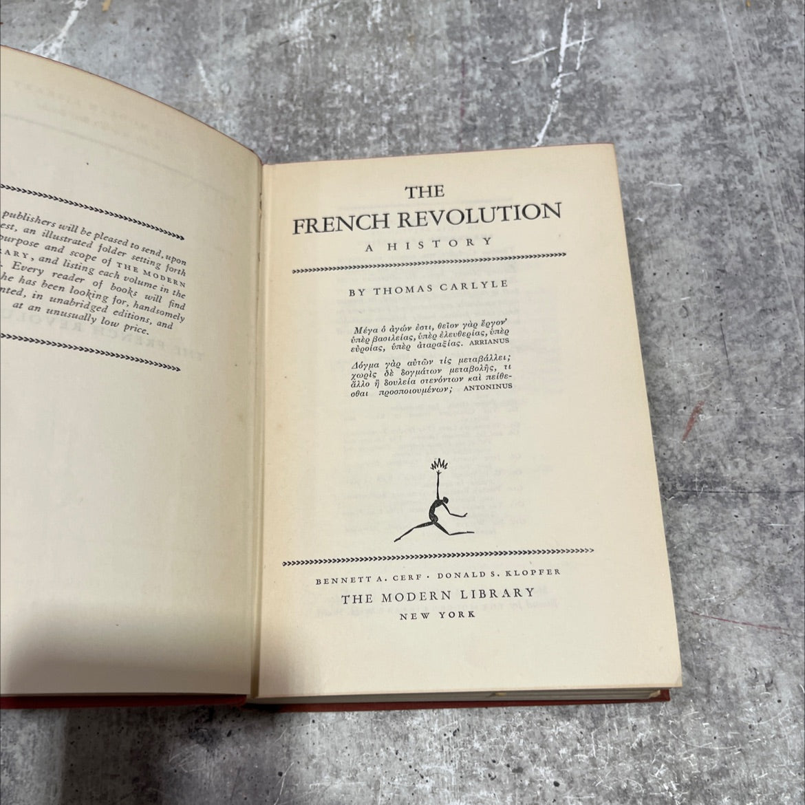 the french revolution book, by thomas carlyle, 1837 Hardcover image 2