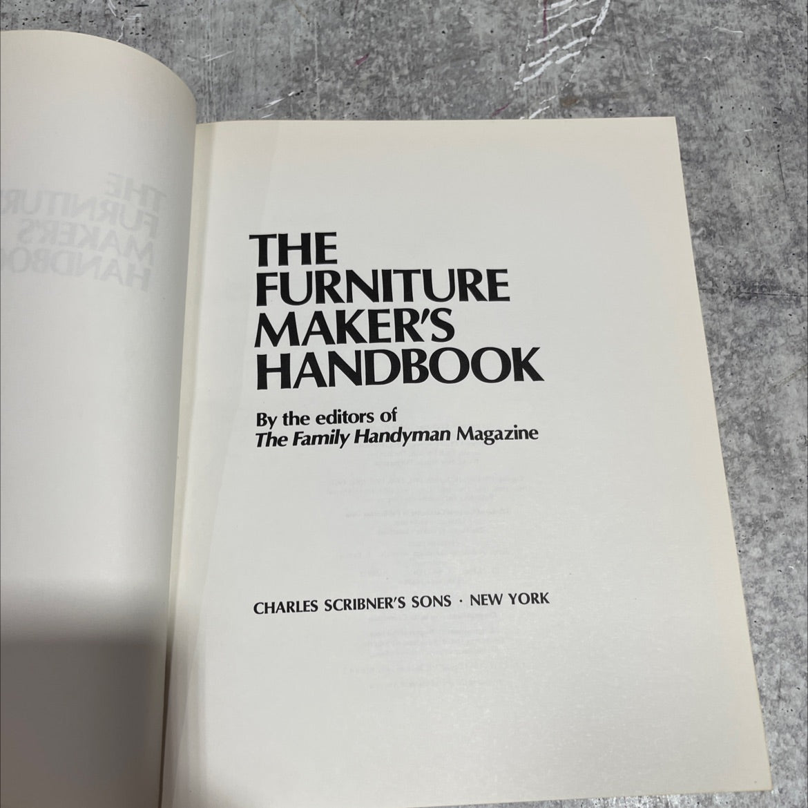 the furniture maker's handbook book, by editors of the family handyman magazine, 1977 Hardcover image 2