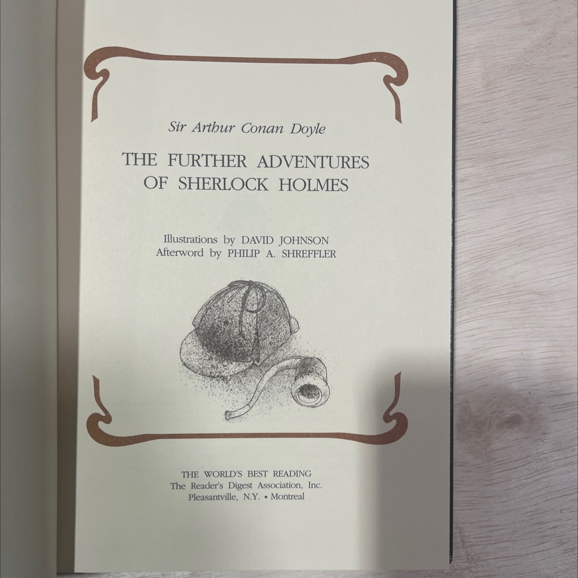 the further adventures of sherlock holmes book, by sir arthur conan doyle, 1993 Leather image 2