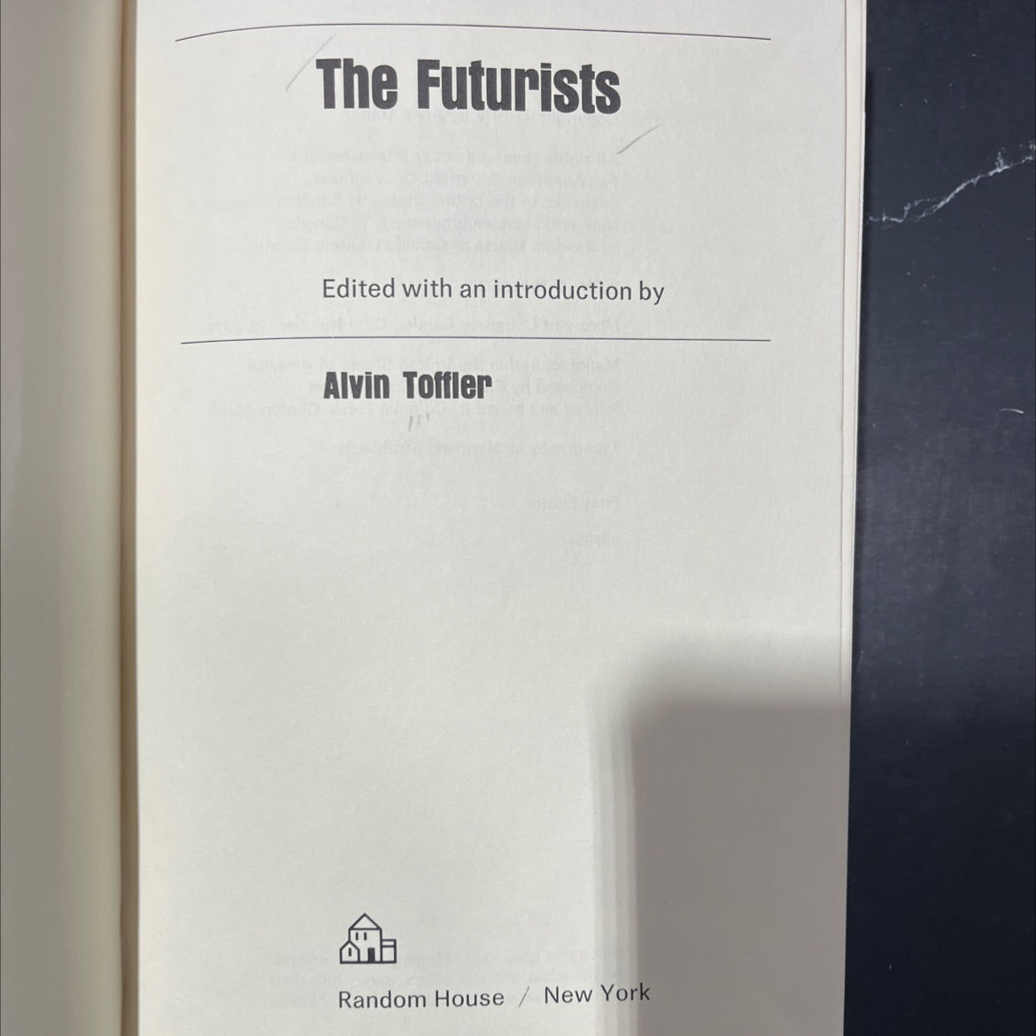 the futurists book, by alvin toffler, 1972 Hardcover image 2