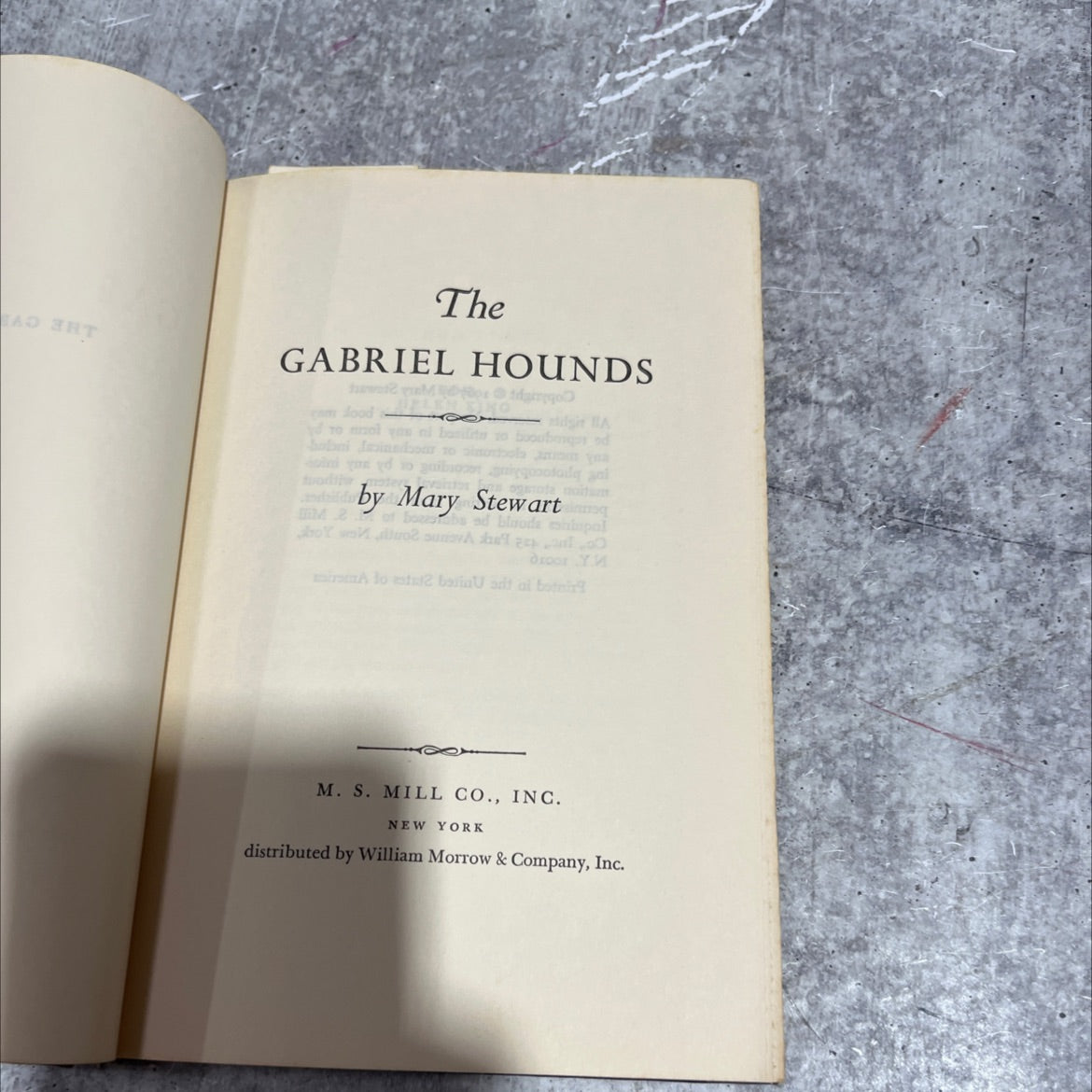 the gabriel hounds book, by Mary Stewart, 1967 Hardcover image 2