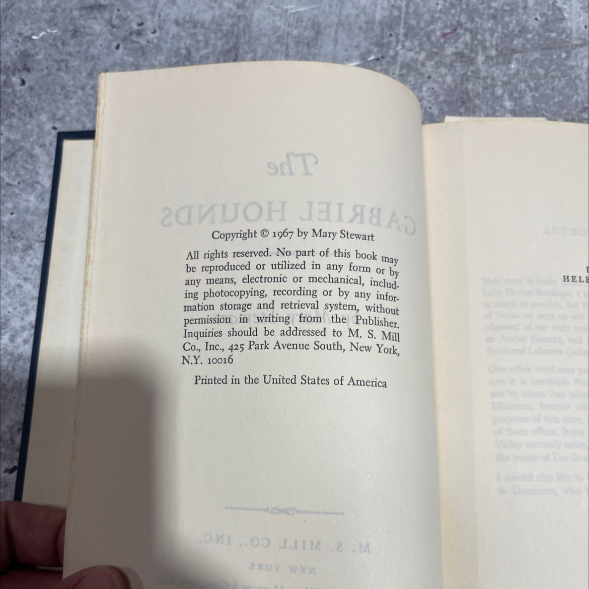 the gabriel hounds book, by Mary Stewart, 1967 Hardcover image 3