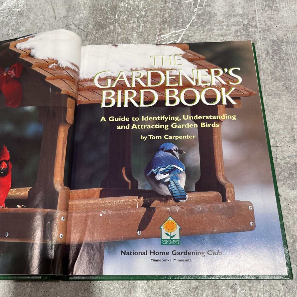 the gardener's bird book book, by Tom Carpenter, 2001 Hardcover image 2