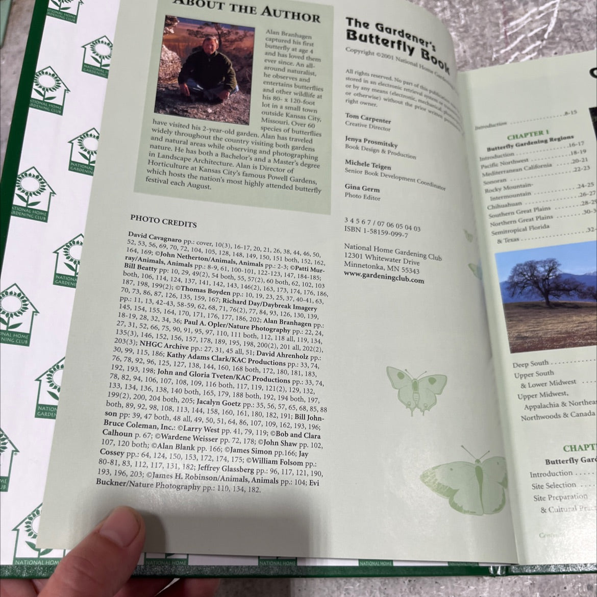 the gardener's butterfly book book, by Alan Branhagen, 2001 Hardcover image 3