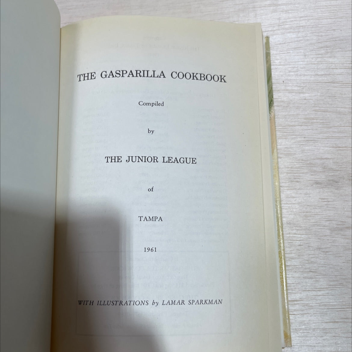 the gasparilla cookbook book, by the junior league of tampa, 1994 Hardcover image 2