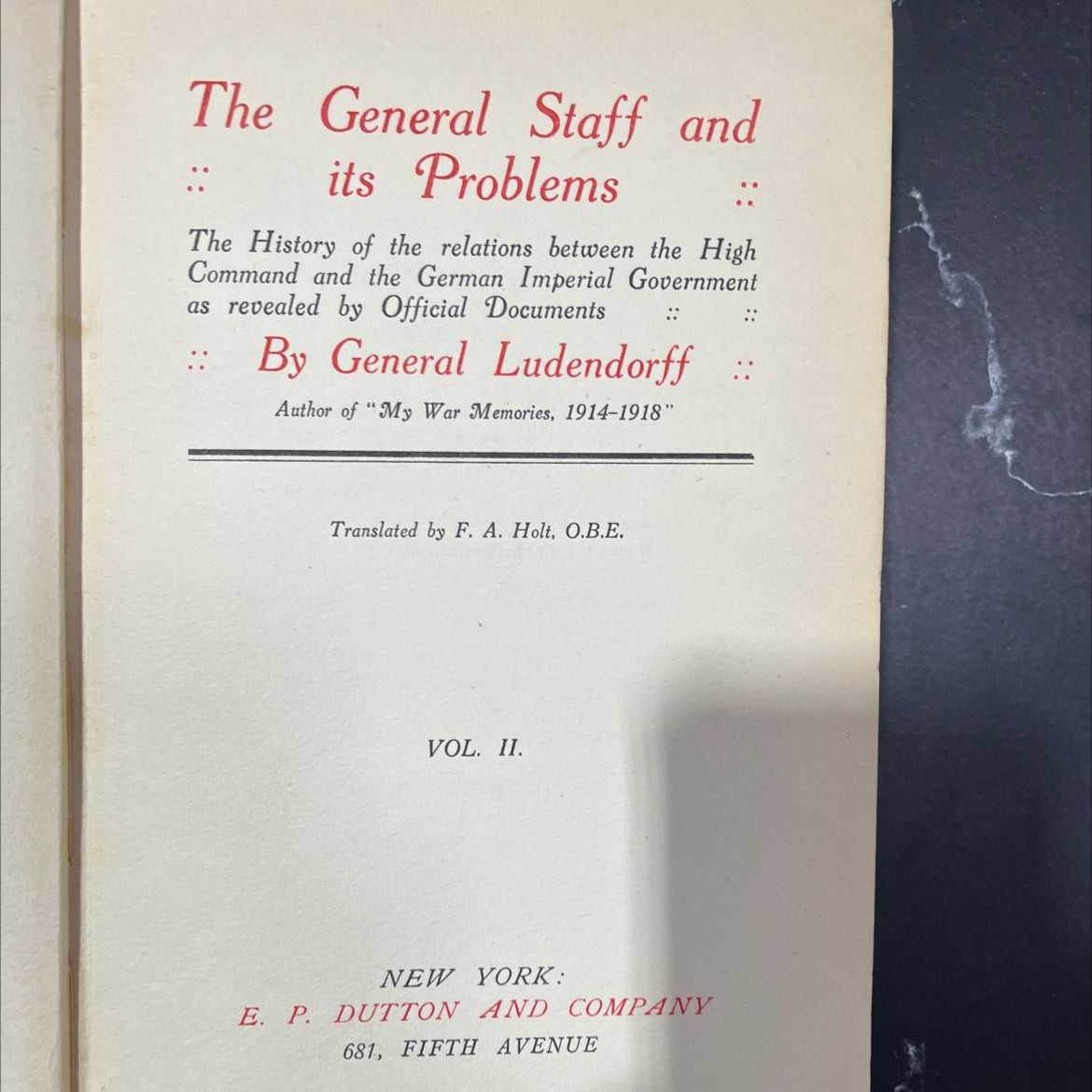 the general staff and its problems the history of the relations between the high command and the german imperial image 2