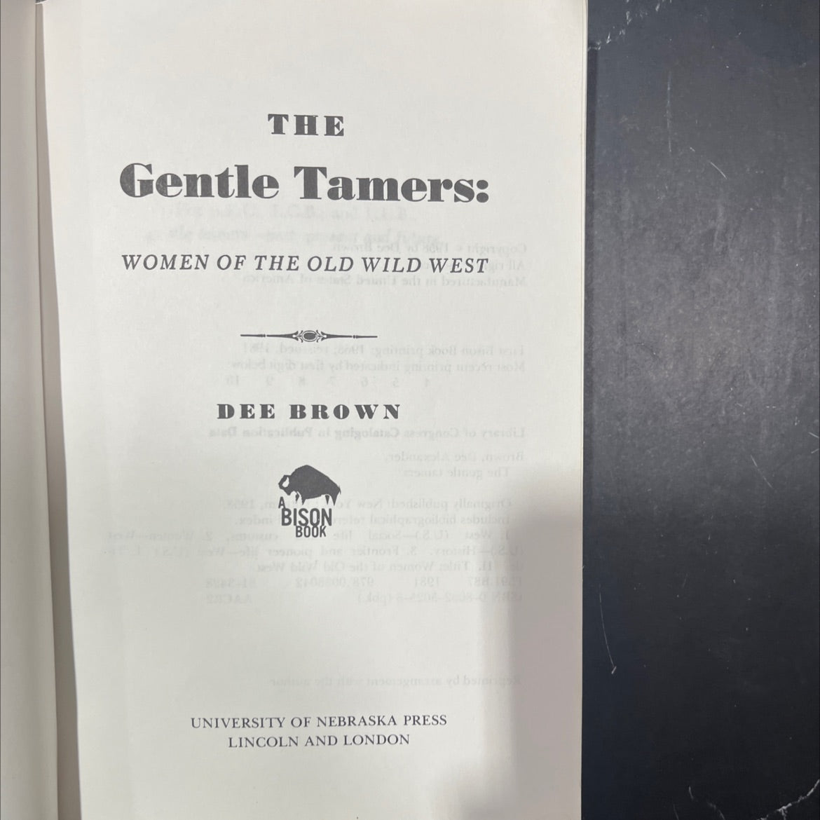 the gentle tamers: women of the old wild west book, by dee brown, 1981 Paperback image 2