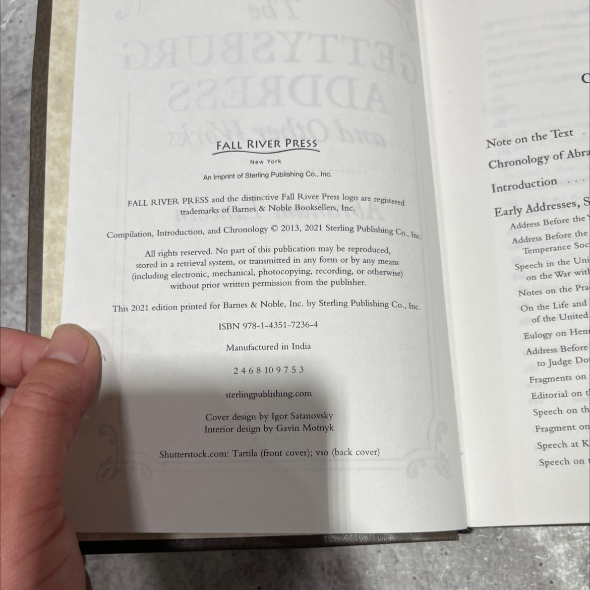 the gettysburg address and other works book, by abraham lincoln, 2021 Hardcover image 3