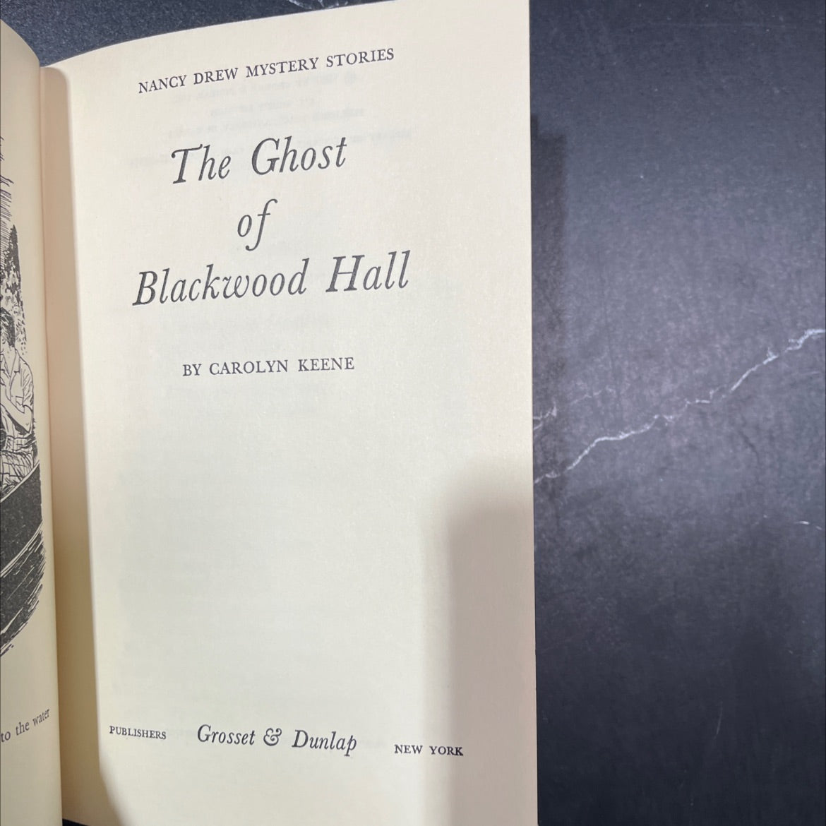the ghost of blackwood hall book, by carolyn keene, 1967 Hardcover image 2