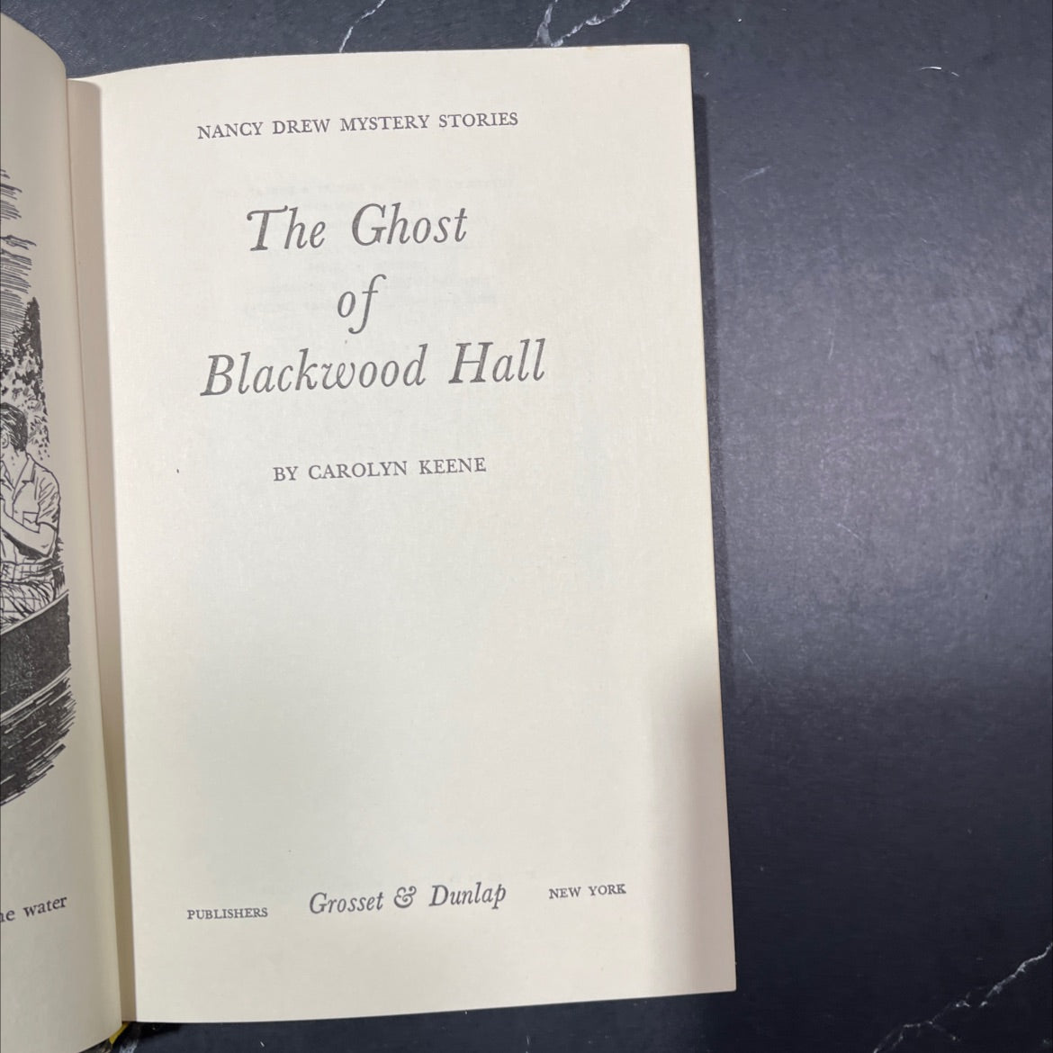 the ghost of blackwood hall book, by carolyn keene, 1967 Hardcover image 2