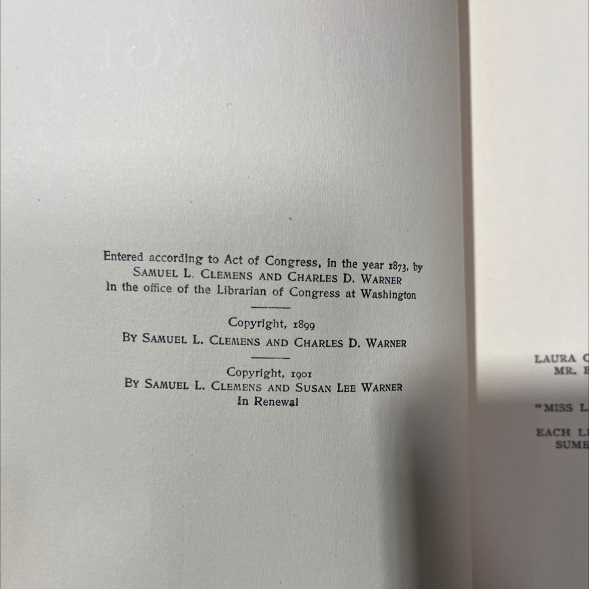 the gilded age a tale of to-day book, by mark twain, charles dudley warner, 1906 Hardcover image 3