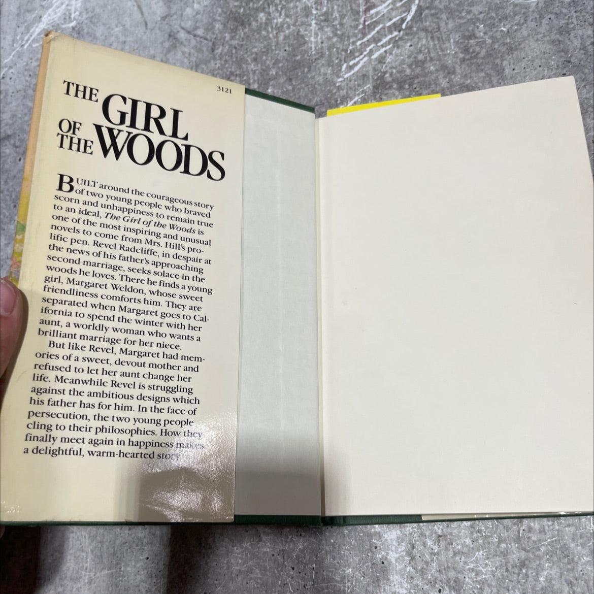 the girl of the woods book, by grace livingston hill, 1989 Hardcover image 4