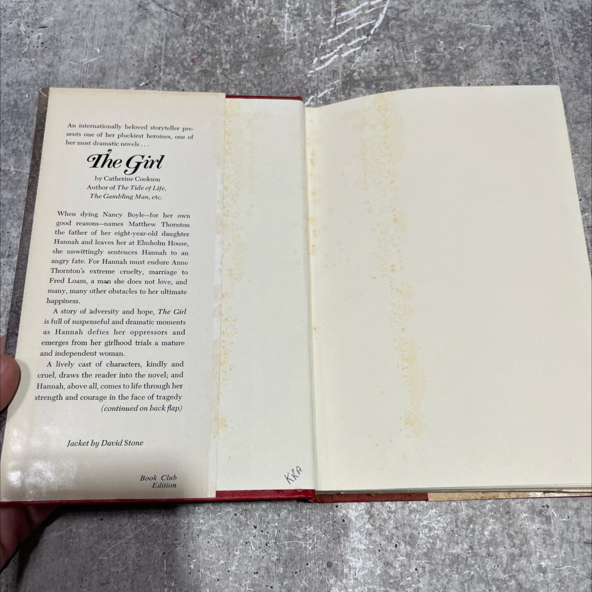 the girl book, by catherine cookson, 1977 Hardcover image 4