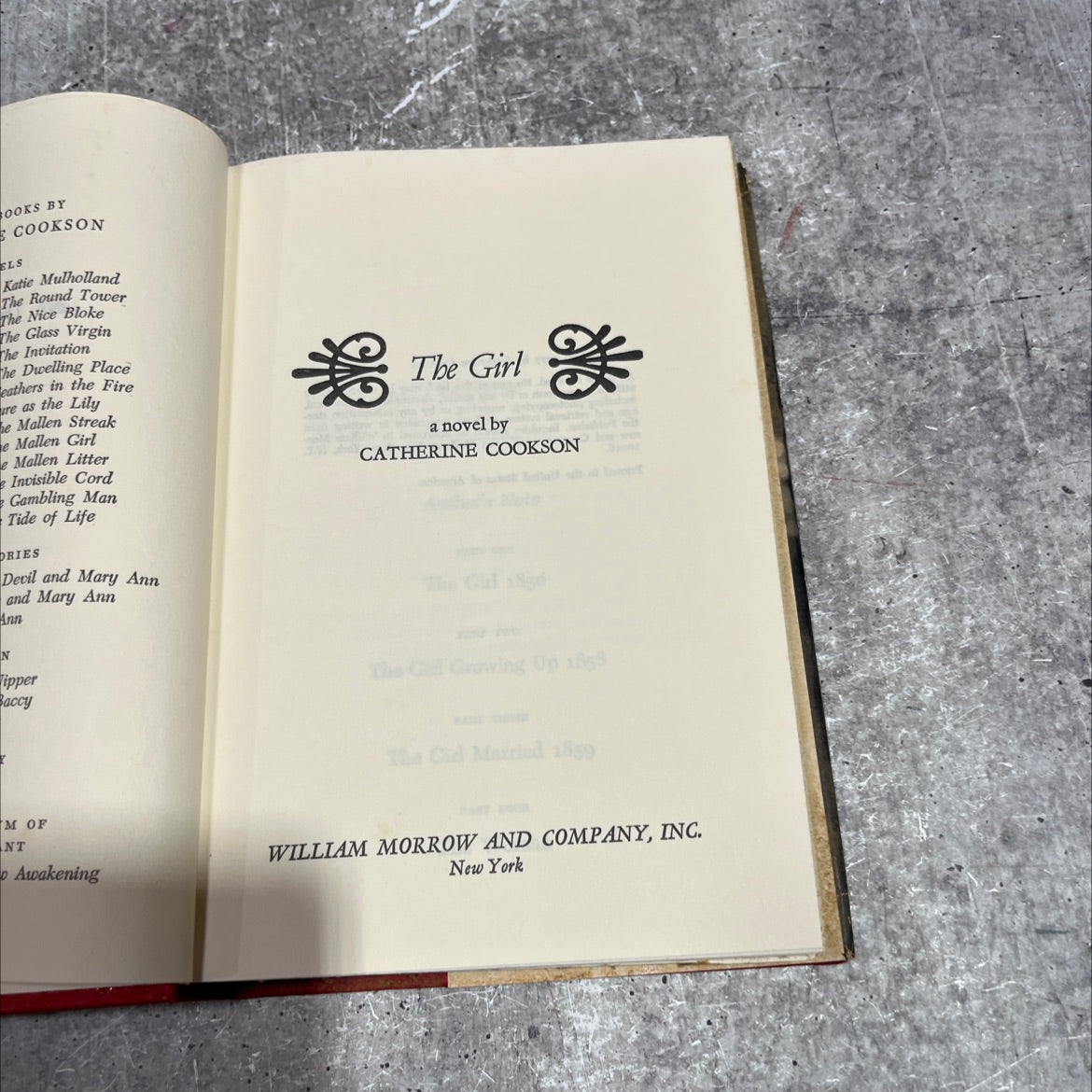 the girl book, by catherine cookson, 1977 Hardcover image 2