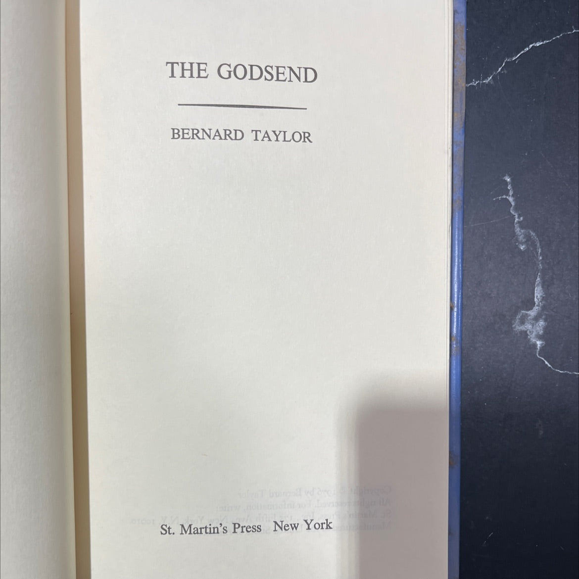 the godsend book, by bernard taylor, 1976 Hardcover image 2