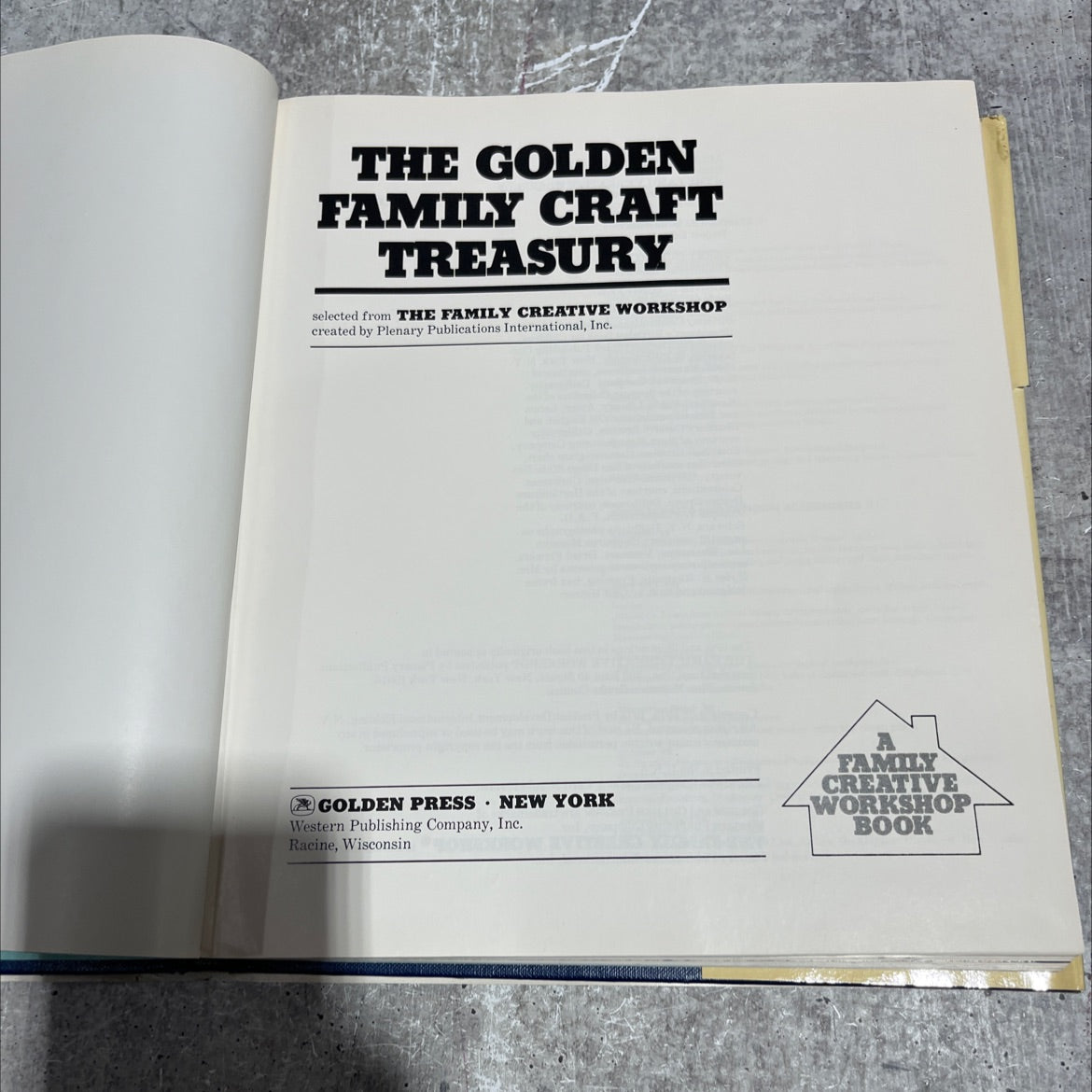 the golden family craft treasury book, by unknown, 1975 Hardcover image 2