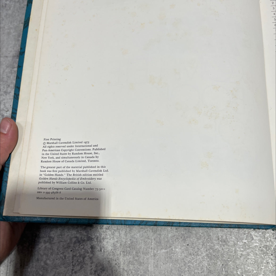 the golden hands complete book of embroidery book, by unknown, 1973 Hardcover image 3