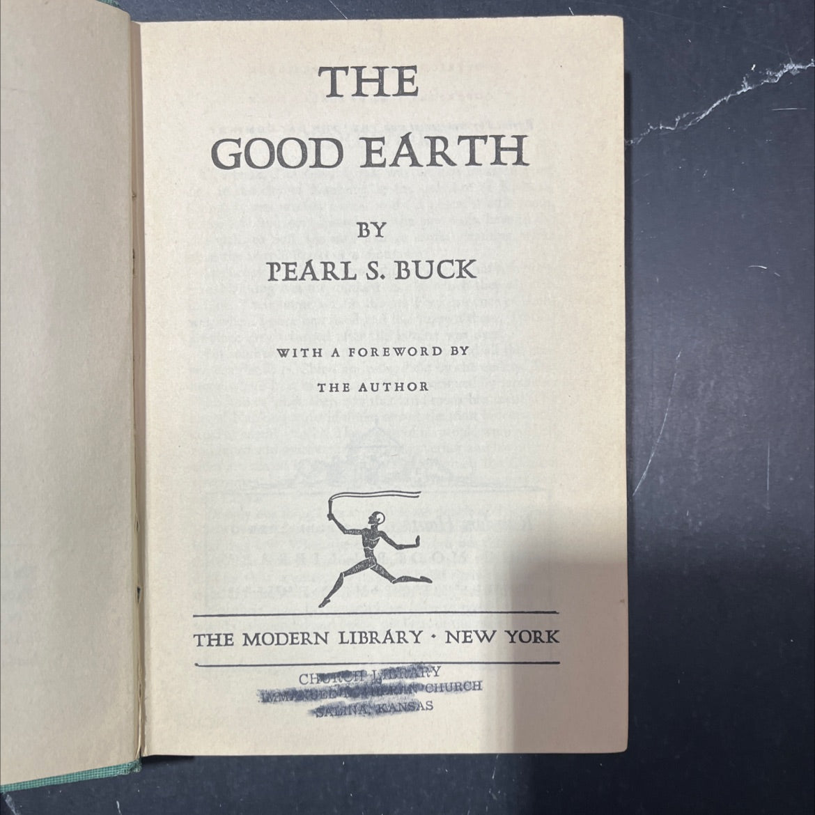 the good earth book, by pearl s. buck, 1944 Hardcover image 2