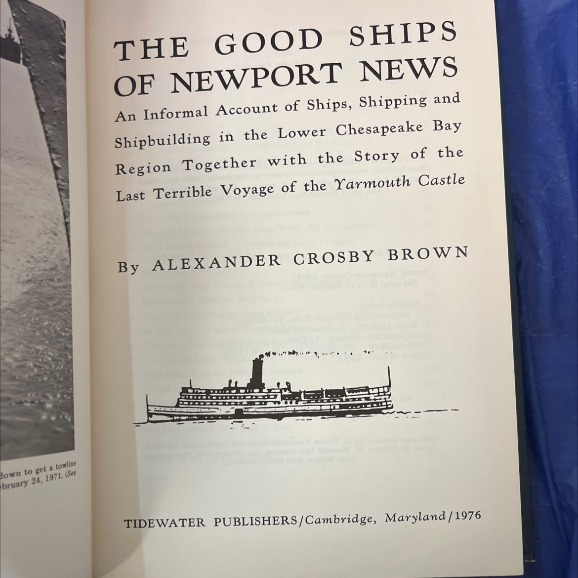 the good ships of newport news book, by alexander crosby brown, 1976 Hardcover image 2