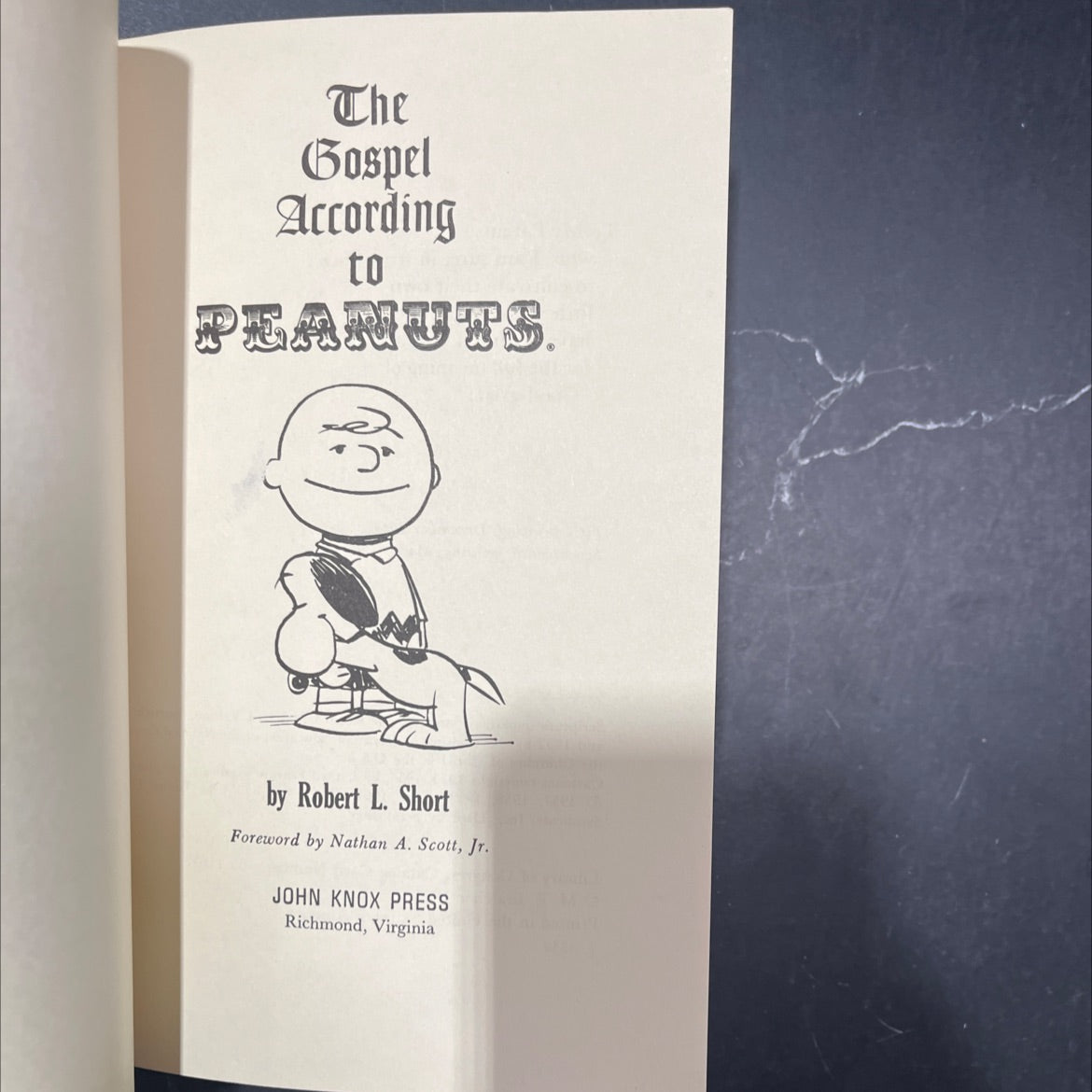 the gospel according to peanuts book, by Robert L. Short, 1967 Hardcover image 2