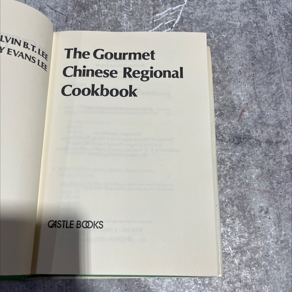 the gourmet chinese regional cookbook book, by b.t. lee, audrey evans lee, 1980 Hardcover image 2