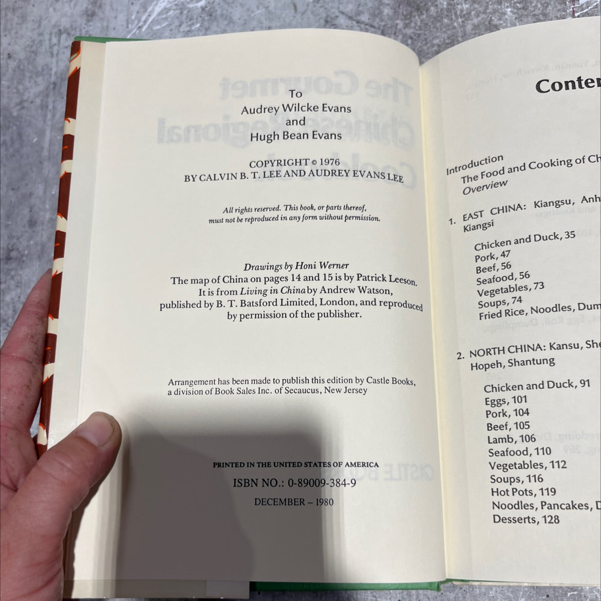 the gourmet chinese regional cookbook book, by b.t. lee, audrey evans lee, 1980 Hardcover image 3