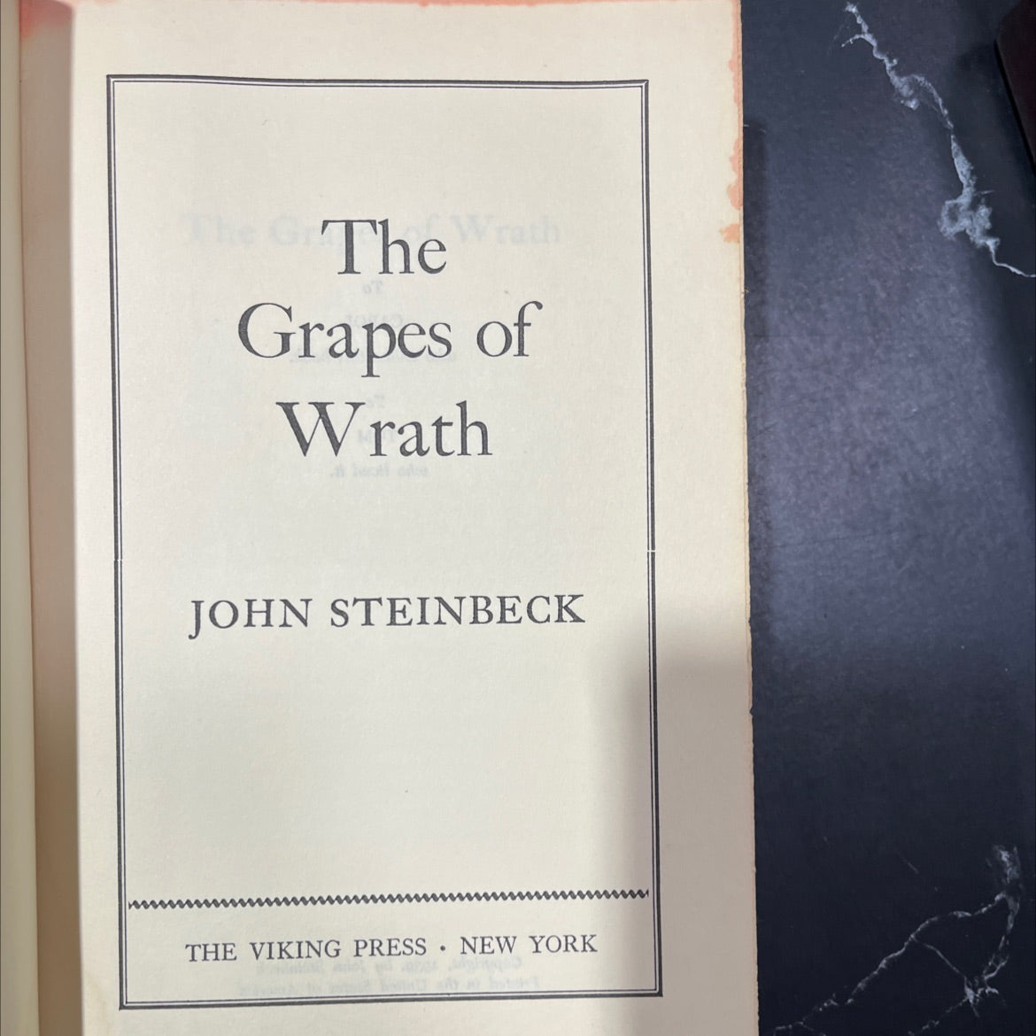 the grapes of wrath book, by john steinbeck, 1939 Hardcover image 2