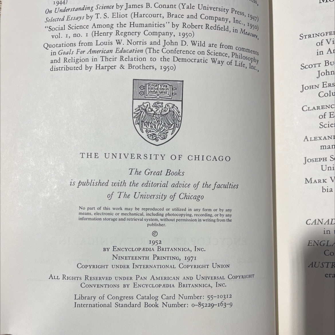 the great conversation the substance of a liberal education book, by robert m. hutchins, 1971 Hardcover image 3